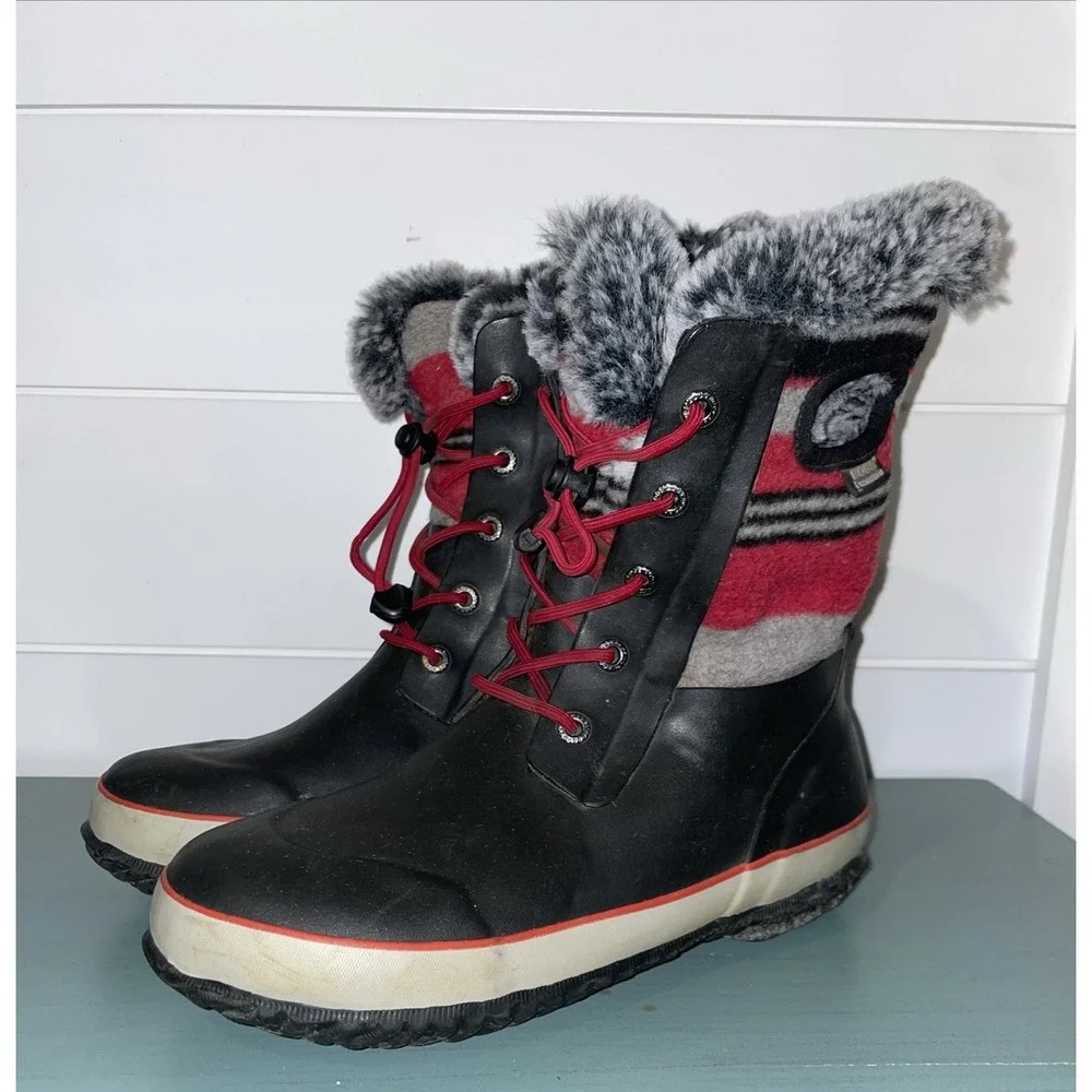 Bogs Arcata -40 Degrees Faux Fur Lined Winter‎ Boots Kids SIze 6